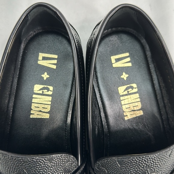 Rare Louis Vuitton LV X NBA Monogram Leather Men's 9.5M Shoes - Picture 13 of 14